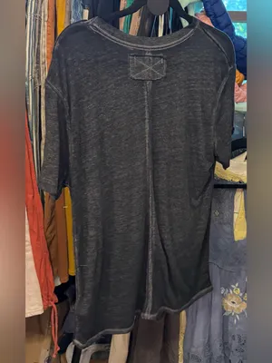 NWOT Free People We The Free Vella Tee - black - Small thumbnail 7