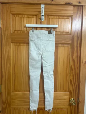 American Eagle Next Level Stretch Super High-Rise White Jegging Size 00 thumbnail 2
