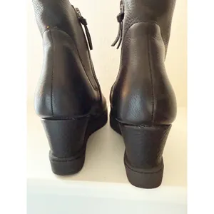 Sofft Shary Water Resistant Black Leather Wedge Boot 8.5 thumbnail 7