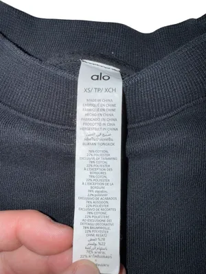 Alo Yoga Renown Heavy Weight Crew Neck Pullover Size XS thumbnail 6