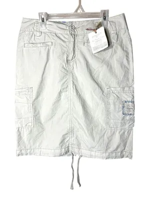 American Eagle Y2K Beach Cargo Tan Skirt Size‎ 2 NWT thumbnail 1