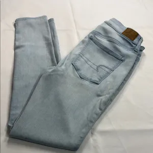 American Eagle Outfitters Light Blue Skinny Jeans thumbnail 1