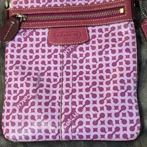 Coach Signature‎ Pink Gramercy Op Art Messenger Crossbody Purse thumbnail 4