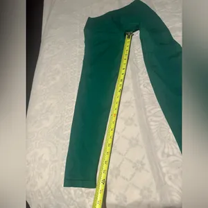 Aurola Women's Green High-Waisted Leggings thumbnail 6