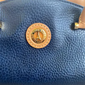 LA Tour Eiffel Annie Round Handbag 👝 Blue thumbnail 2