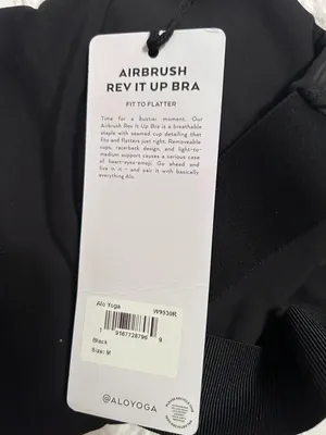 Airbrush Rev It Up Bra Black Size M NWT Authentic ( Sold Out) thumbnail 11