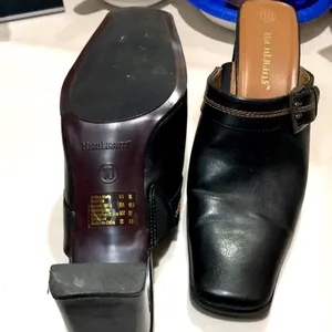 Vintage Highlights square toe mules size 10 brown Y2k office thumbnail 7
