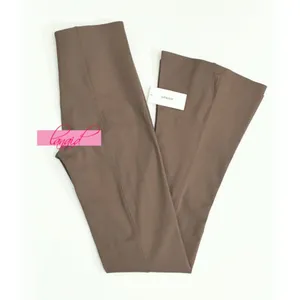 Spanx SPANXshape CoreLuxe Micro Flare Pants w/Mid-Tummy Compression Smoke Seamed thumbnail 6
