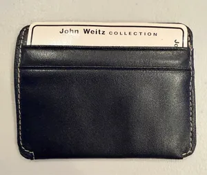 VINTAGE: John Weitz Collection | leather card wallet with ID window thumbnail 8