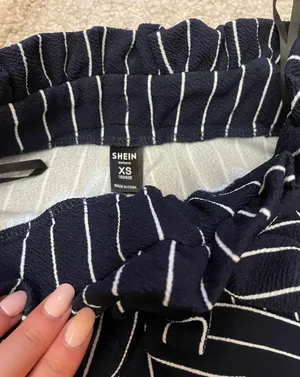 SheIn Paper Bag Pinstripe Dress Pants thumbnail 3