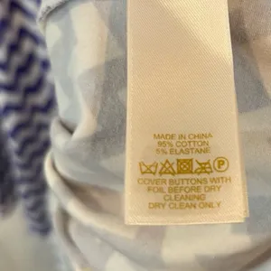 Kate Spade Blue And‎ White Chevron Dress XS thumbnail 8