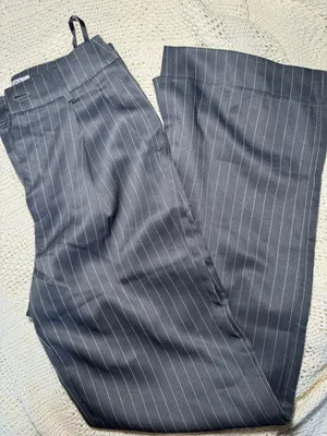 Pinstripe Wide Leg Trousers thumbnail 1
