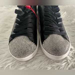 Schutz‎ Sienna Crystal Embellished Platform Sneakers Shoes Size 5 thumbnail 3