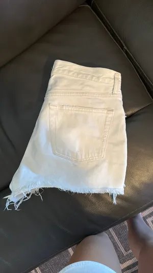 AGOLDE Shorts High-Rise white thumbnail 2