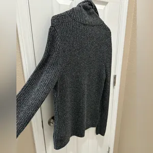 Lauren Ralph Lauren Cashmere Silk Blend Luxe Metallic Sweater XL thumbnail 8