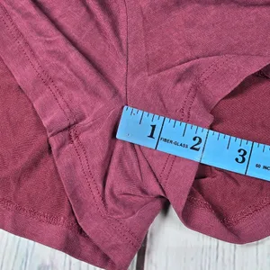 Silence + Noise Burgundy Burnout Backless Strappy Jumpsuit Romper Size‎ L thumbnail 9