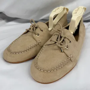 J.Crew NWOT $148 Women's Light Khaki Boat Shoes Sz 9 thumbnail 5