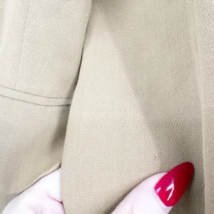 Neiman Marcus Womens Camel Tan Wool Blend Longline Vintage 90s Blazer Size 12 thumbnail 6