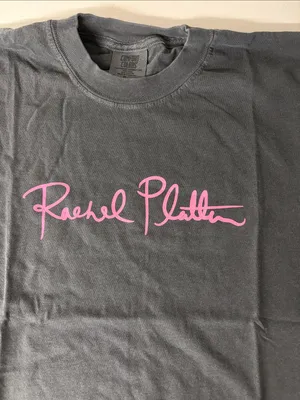 Sz Xs new Rachel Platten Gray Tee with Pink Script Logo this is my fight song thumbnail 2