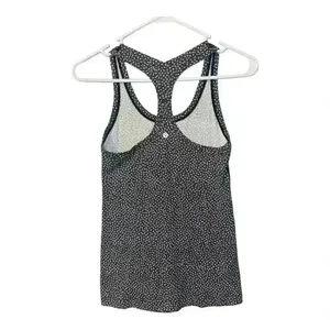 Lululemon‎ Cool Racerback Frozen Fizz White/Black, Size 4 thumbnail 3