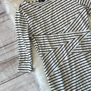 Women 3/4 Sleeve Striped Work Wear Business Cocktail Pencil Dress Size X-Large thumbnail 4