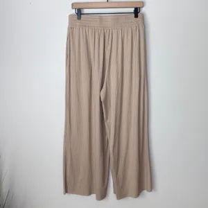 Jackson Rowe Ribbed Wide Leg Pants‎ Women's Medium High Waist Smocked Waistband thumbnail 6