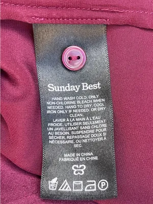 Aritzia Sunday Best 100% silk Square-Neck Babydoll Dress Burgundy wedding guess thumbnail 5