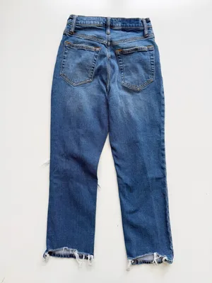 Abercrombie & Fitch Distressed Jeans - The Ankle Straight Ultra High Rise - Sz 0 thumbnail 6