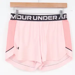 Under Armour Shorts Women Small Play Up Pink Loose Fit Activewear Excellent thumbnail 1