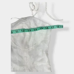 Lulus NWT Loveliest ‎ Looks White Floral Jacquard Tie Strap Midi dress Size M thumbnail 6