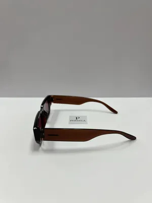 Small Retro Sunglasses / Burgundy Retro Sunglasses thumbnail 3