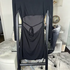 Princess Polly Nolan Long Sleeve Mini Dress Black Womens US 8 New NWT thumbnail 13
