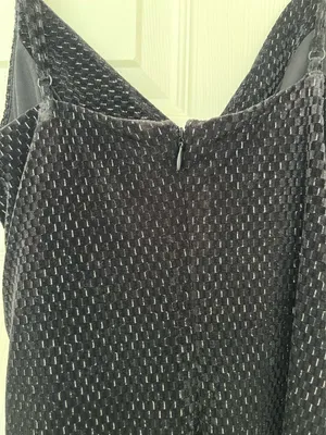 Laundry by Shelli Segal velvet black sparkle dress thumbnail 7