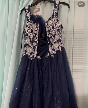 Blue Dillard's Navy Dress Prom Sparkly thumbnail 1