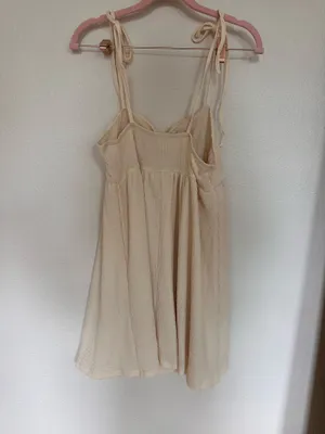 Boutique bow tie dress Tan thumbnail 2