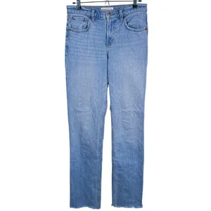 Abercrombie & Fitch 90s Straight Mid Rise Jeans Size 27 Extra Long Blue Retro thumbnail 2
