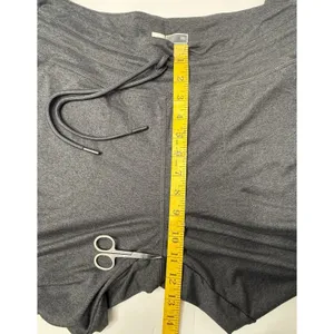 Lole Joggers Dark Gray‎ Jersey Knit Lounge Pant Cinch Waist Size L Athleisure thumbnail 4