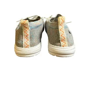 Hey Dude Wendy Halo Azur Coral Womens Size‎ 7 Blue Orange Knit Slip On Loafers thumbnail 2