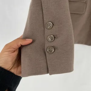 Samantha Brown Blazer‎ Jacket Womens Medium Brown Notch Lapel Single Breasted thumbnail 7
