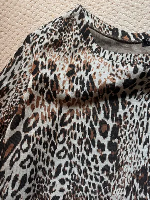 Leopard Print Long Sleeve Top Multiple Size XL thumbnail 2