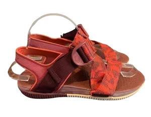 Chacos WOMEN’S Confluence red orange adjustable strap outdoor sandals thumbnail 1