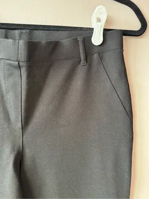 Quince Women’s Black Ultra-Stretch Ponte Straight Leg Pants Size Medium thumbnail 5