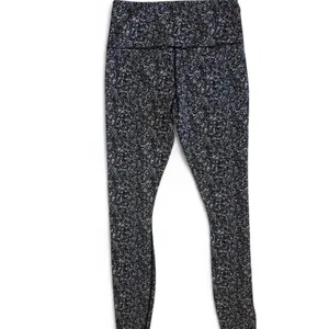 Varley Luna Speckled Black Gray High Rise Tights Workout Leggings Small ~27” Y2K thumbnail 3