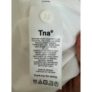 Tna Yale Dress Womens Medium White Terry Cloth Short Sleeve‎ Mini Aritzia 98436 thumbnail 5