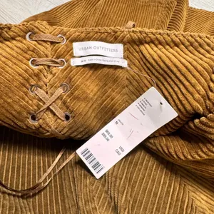 NWT Urban Outfitters Kensie Corduroy Lace Up Mini Dress Brown‎ A Line Medium M thumbnail 3