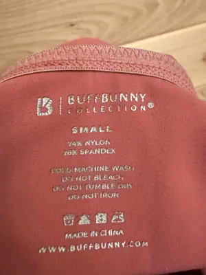 Buff Bunny Small Red Orange Strappy Sports Bra Activewear Stretchy Gym Hiking thumbnail 6