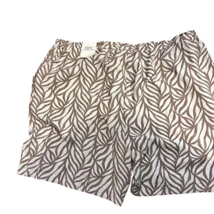 SOHO Apparel Womens Shorts 1X NWT Pockets Brown Cream Tropical Summer Beachy thumbnail 5
