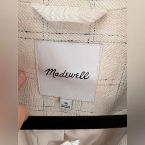 Madewell Women’s NWT Plus‎ Caldwell Double-Breasted Blazer Ghent Plaid Size 4X thumbnail 2