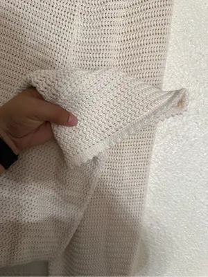 Reformation Cream Rosso Open Knit Organic Cotton Pants size Small thumbnail 8