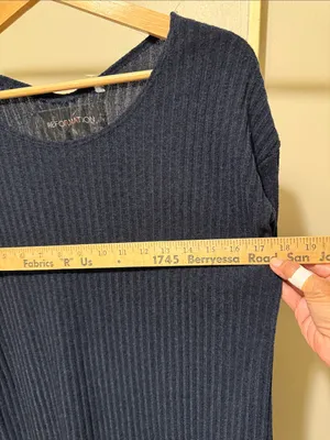 Reformation mini dress Ribbed Long Sleeve thumbnail 4